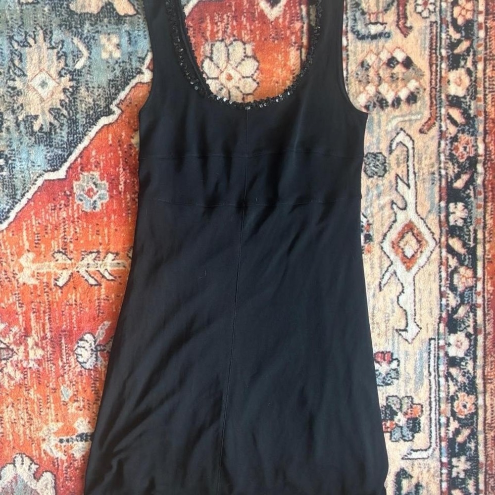 Black mini/midlength dress with sequins